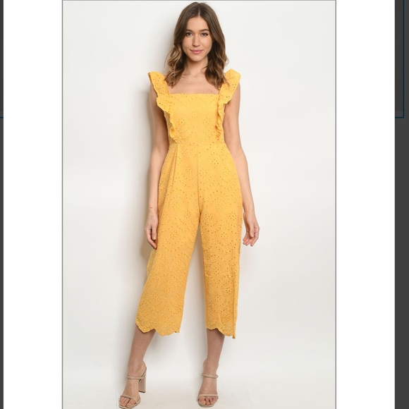 Pants - Jumpsuit Yellow Women Summer